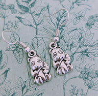 Panda earrings, panda jewellery, panda bear lovers, gifts for bear lovers, zoo keeper gifts, gifts for animal lovers, cute bears,