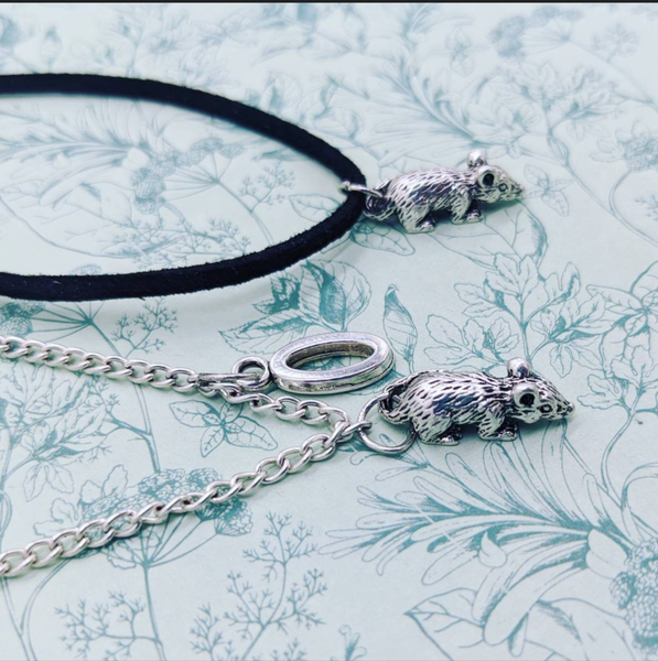 Rat necklace personalised,