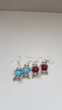 Frog earrings, frog bead earrings, stocking filler, frog jewelry, animal earrings, animal jewelry, animal lover gifts, toad earrings