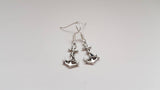 Anchor earrings, anchor jewelry, charm earrings, nautical earrings, ocean earrings, sea earrings, holiday earrings, gifts for her,