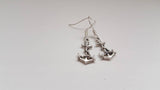 Anchor earrings, anchor jewelry, charm earrings, nautical earrings, ocean earrings, sea earrings, holiday earrings, gifts for her,