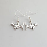 Dachshund earrings, dachshund jewelry, dog earrings, dog jewelry, gifts for her, animal earrings, animal jewelry, anniversary gifts