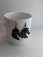 Horse earrings, horse jewelry, gifts for horse lovers, statement earrings, gift for horse riders, rodeo earrings, equestrian earrings