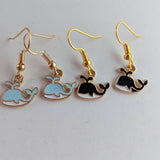 Whale earrings, whale jewelry, gifts for whale lovers, whale accessories, fish earrings, ocean style jewelry, ocean inspired gifts,
