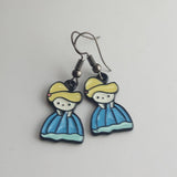 Charm earrings, ladies jewelry, fandom earrings, fandom jewelry, princess earrings, princess jewelry, gifts for her, girl earrings,