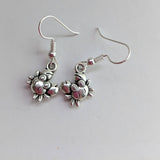 Crab earrings, crab jewelry, animal jewelry, animal earrings, zodiac earrings, nautical earrings, marine earrings, summer earrings,