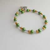 Heart bracelet, heart jewelry, gifts for her, green bracelet, anniversary gifts, handmade bracelet, cuff bracelet, girl bracelet,