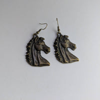 Horse earrings, horse jewelry, gifts for horse lovers, statement earrings, gift for horse riders, rodeo earrings, equestrian earrings