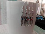 Feather earrings, native earrings, tribal earrings, gifts for her, bird earrings, bird jewellery, dangly earrings, boho earrings,