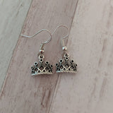 Crown earrings, princess earrings, novelty earrings, charm earrings, fandom earrings, fandom jewelry, gifts for her, girl earrings,