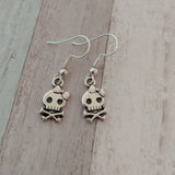 Skull earrings, gothic jewellery, gothic earrings, day of the dead, Halloween earrings, punk earrings, punk gifts, gifts for her,