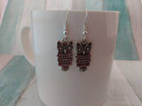 Owl earrings, owl jewellery, bird earrings, bird jewellery, animal earrings, animal jewellery, gifts for her, bird lover gifts, teen gifts