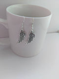 Feather earrings, feather jewelry, charm earrings, native earrings, native jewelry, angel earrings, angel jewelry, bird earrings,