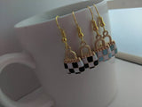 Handbag earrings, fashion earrings, women earrings, gift for her, sister gifts, girlfriend gifts, ladies earrings, cute earrings,