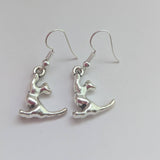 Cat earrings, cat jewelry, charm earrings, animal earrings, animal jewelry, pet earrings, pet jewelry, cute earrings, cute jewelry,