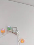 Heart bracelet, heart jewelry, girl bracelet, girl jewelry, chain bracelet, love bracelet, kawaii bracelet, kawaii jewelry, gifts for her