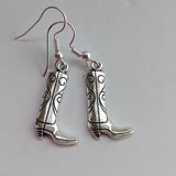 Cowboy earrings, cowgirl earrings, country earrings, western earrings, American earrings, gifts for her, USA earrings, Texas earrings,