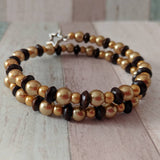 Star bracelet, star jewelry, brown bracelet, brown jewelry, gifts for her, mum bracelet, mum jewelry, mothers day gifts, girlfriend gifts