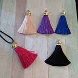 Tassel necklace, tassel jewellery, gifts for her, fringe necklace, girl necklace, fashion necklace, statement necklace, sister gifts,