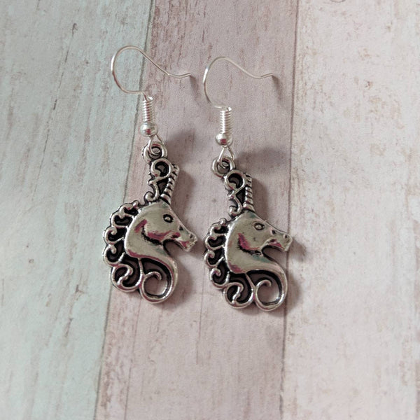 Unicorn earrings, unicorn jewelry, unicorn lover gifts, mystical creature earrings, unicorn earrings for girls, fantasy gifts, unicorn gifts