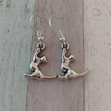 Cat earrings, cat jewelry, charm earrings, animal earrings, animal jewelry, pet earrings, pet jewelry, cute earrings, cute jewelry,