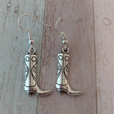 Cowboy earrings, cowgirl earrings, country earrings, western earrings, American earrings, gifts for her, USA earrings, Texas earrings,