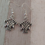 Craft earrings, knitting earrings, knitting jewellery, knitting gift, hobby lover gift, gifts for her, nan earrings, mum earrings, teen gift