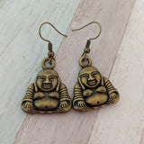 Buddha earrings, Buddha jewelry, yoga earrings, yoga jewellery, zen earrings, spiritual earrings, meditation gift, gifts for her