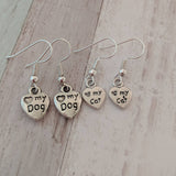 Dog earrings, cat earrings, dog jewellery, cat jewellery, animal earrings, animal jewellery, gifts for her, dog lover gifts, cat lover gifts