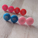 Chocolate earrings, stud earrings, kawaii jewelry, food lover gifts, stocking fillers, earlobe earrings, chocolate lover gifts, gift ideas,