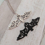 Wiccan jewelry, wiccan necklace,bat necklace, bat jewelry, gothic jewelry, gothic necklace, Halloween necklace, animal necklace,