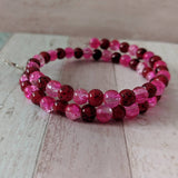 Romantic bracelet, red jewelry, butterfly bangle, butterfly jewelry, girlfriend gifts, gifts for her, sister gifts, pink bracelet,