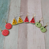 Fruit earrings, food earrings, food jewellery, fruit Jewellery, rockabilly earrings, retro earrings, kitsch earrings, summer earrings