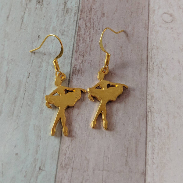 Ballerina earrings, ballerina jewellery, ballerina gift, sport earrings, sport gift, dancing jewelry, dancing earrings, girl earrings,
