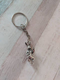 Rabbit keyring, rabbit gifts, bunny keyring, bag charm, bunny gift, rabbit lover gifts, animal lover gifts, gifts for her, animal keychain