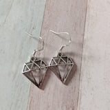 Diamond earrings, girl earrings, gifts for her, diamond jewellery, tattoo jewellery, sister gifts, friend gifts, fashion jewelry, teen gifts
