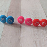 Chocolate earrings, stud earrings, kawaii jewelry, food lover gifts, stocking fillers, earlobe earrings, chocolate lover gifts, gift ideas,