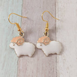 Sheep earrings, sheep jewellery, animal earrings, animal jewellery, gifts for her, farmer gifts, farm animal earrings, sheep gifts,