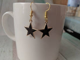 Star earrings, star jewellery, girl earrings, kitsch earrings, modern earrings, charm earrings, emo earrings, space earrings, galaxy gifts