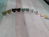 Cat earrings, cat jewelry, animal earrings, animal jewellery, stud earrings, cat lover gifts, gifts for her, kitten earrings, teen earrings