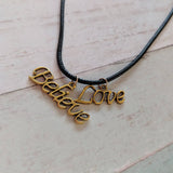 Positive necklace, love necklace, personalised necklace, yoga necklace, yoga gifts, gifts for her, pendant necklace, teen gifts,