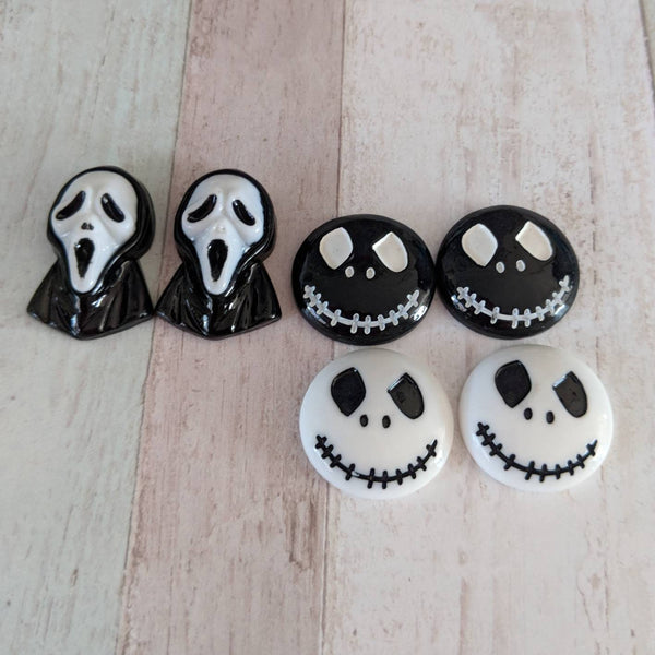 Skeleton earrings, Halloween earrings, Halloween jewellery, day of the dead, zombie jewelry, gifts for her, gothic earrings, gothic jewelry