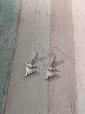 Ghost earrings, cartoon earrings, Halloween earrings, Halloween jewelry, goth earrings, goth jewelry, scary earrings, quirky earrings,