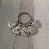 Personalised keyrings, personalised gifts, mom gifts, Christmas gifts, stocking fillers, sister gifts, heart keyring, anniversary gifts