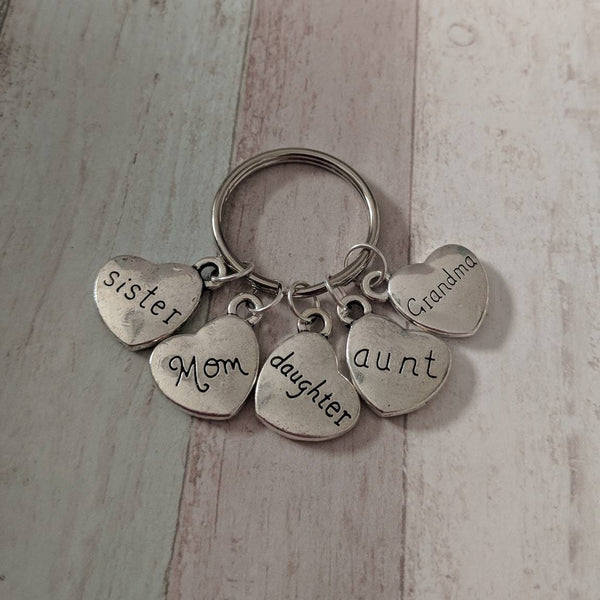 Personalised keyrings, personalised gifts, mom gifts, Christmas gifts, stocking fillers, sister gifts, heart keyring, anniversary gifts