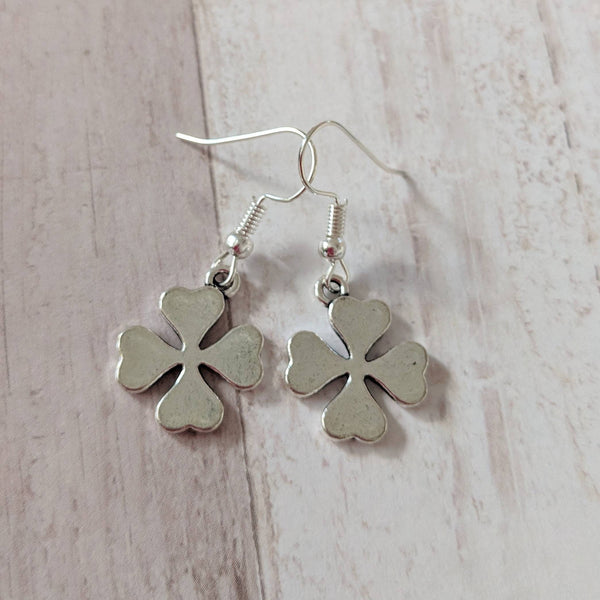 Shamrock earrings, clover earrings, gifts for her, st Patricks day, novelty earrings, luck earrings, good luck gift, shamrock jewelry