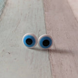 Eye earrings, eye studs, evil eye earrings, casual earrings, gifts for her, good luck charm, birthday gifts, Greek earrings, Greek gifts,