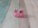 Frog earrings, kawaii earrings, frog jewellery, girl earrings, frog gift, frog accessories, gifts for her, birthday gifts, novelty earrings