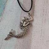 Mermaid necklace, mermaid jewelry, gifts for her, charm necklace, birthday gifts, mermaid pendant, fantasy necklace, girl necklace,