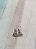 Boat earrings, boat jewellery, gifts for her, beach earrings, nautical earrings, nautical jewellery, ship earrings, sailor gifts,